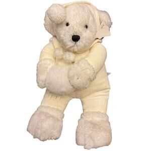 Dakin 14" Snow Bears Cream Plush Soft Stuffed Animal Toy